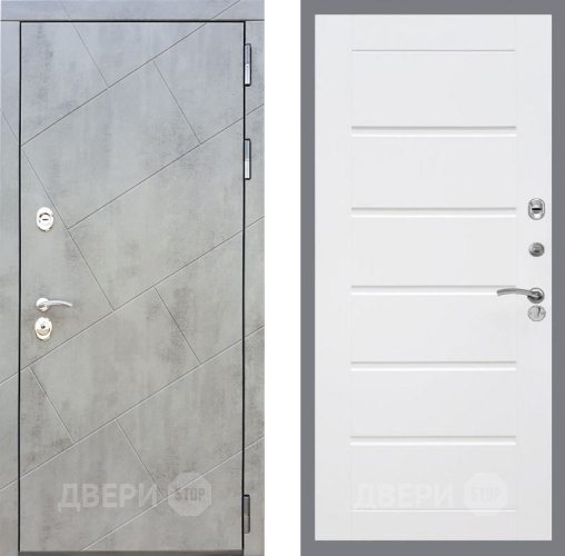 Входная металлическая Дверь Рекс (REX) 22 Сити Белый ясень в Краснознаменске