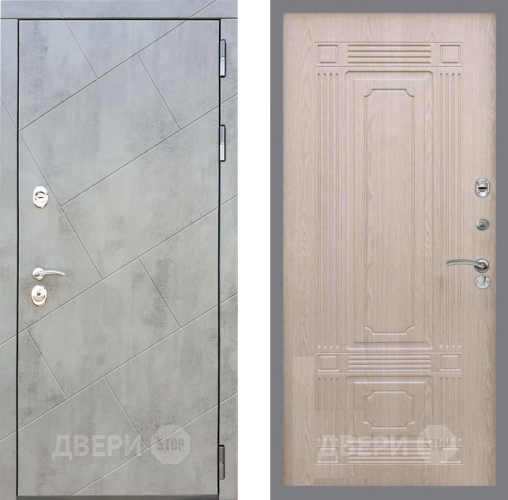 Входная металлическая Дверь Рекс (REX) 22 FL-2 Беленый дуб в Краснознаменске