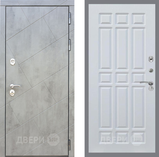 Входная металлическая Дверь Рекс (REX) 22 FL-33 Белый ясень в Краснознаменске