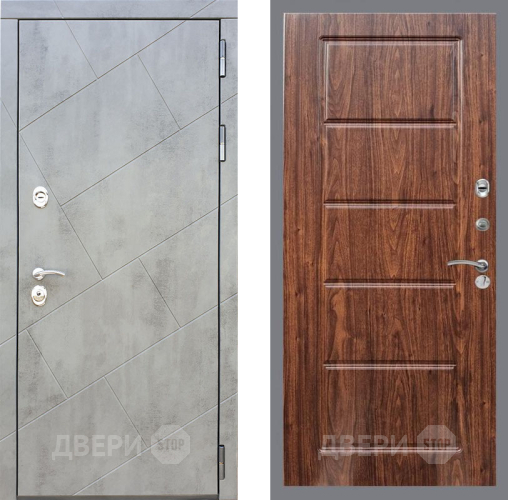 Входная металлическая Дверь Рекс (REX) 22 FL-39 орех тисненый в Краснознаменске