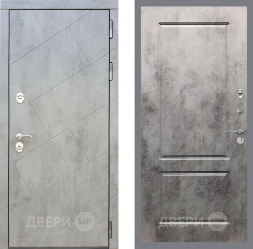 Входная металлическая Дверь Рекс (REX) 22 FL-117 Бетон темный в Краснознаменске