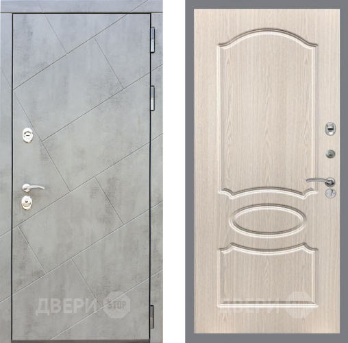 Входная металлическая Дверь Рекс (REX) 22 FL-128 Беленый дуб в Краснознаменске