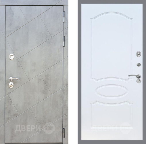 Входная металлическая Дверь Рекс (REX) 22 FL-128 Белый ясень в Краснознаменске