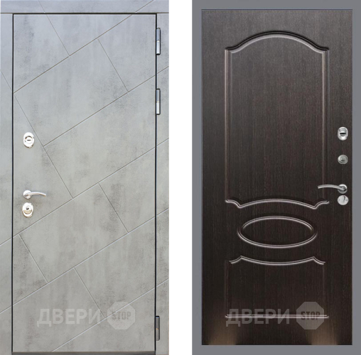 Входная металлическая Дверь Рекс (REX) 22 FL-128 Венге светлый в Краснознаменске