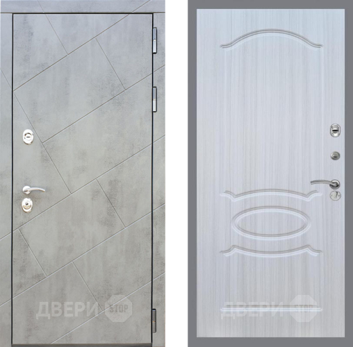 Входная металлическая Дверь Рекс (REX) 22 FL-128 Сандал белый в Краснознаменске