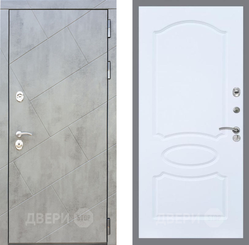Входная металлическая Дверь Рекс (REX) 22 FL-128 Силк Сноу в Краснознаменске