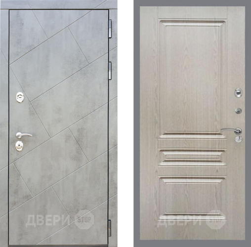 Входная металлическая Дверь Рекс (REX) 22 FL-243 Беленый дуб в Краснознаменске