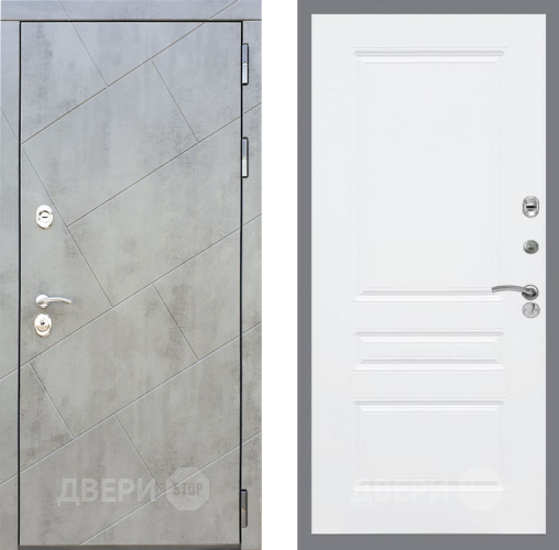 Входная металлическая Дверь Рекс (REX) 22 FL-243 Силк Сноу в Краснознаменске
