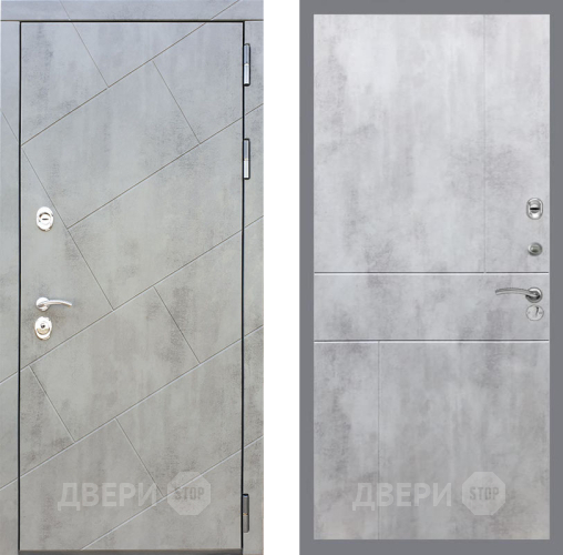 Входная металлическая Дверь Рекс (REX) 22 FL-290 Бетон светлый в Краснознаменске