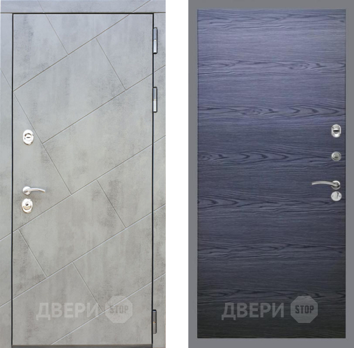 Входная металлическая Дверь Рекс (REX) 22 GL Дуб тангенальный черный в Краснознаменске