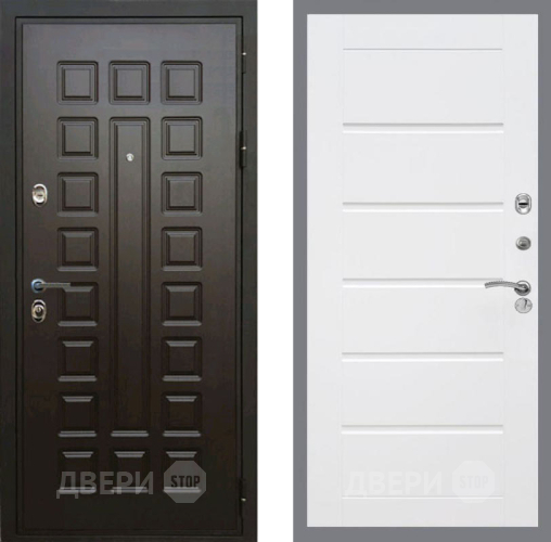 Входная металлическая Дверь Рекс (REX) Премиум 3к Сити Белый ясень в Краснознаменске