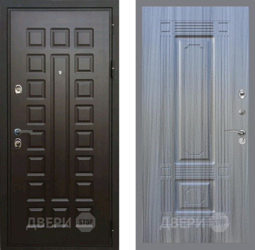 Входная металлическая Дверь Рекс (REX) Премиум 3к FL-2 Сандал грей в Краснознаменске