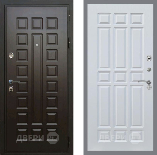 Входная металлическая Дверь Рекс (REX) Премиум 3к FL-33 Белый ясень в Краснознаменске