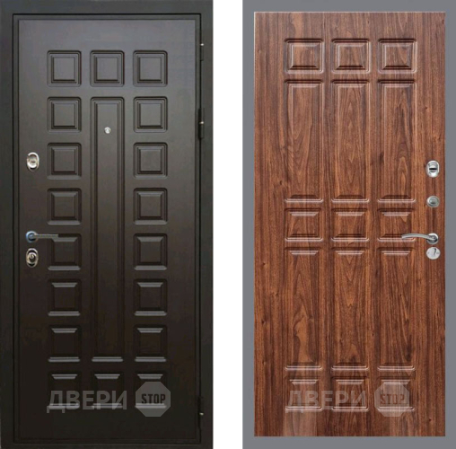 Входная металлическая Дверь Рекс (REX) Премиум 3к FL-33 орех тисненый в Краснознаменске