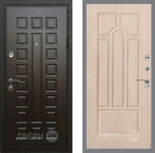 Входная металлическая Дверь Рекс (REX) Премиум 3к FL-58 Беленый дуб в Краснознаменске