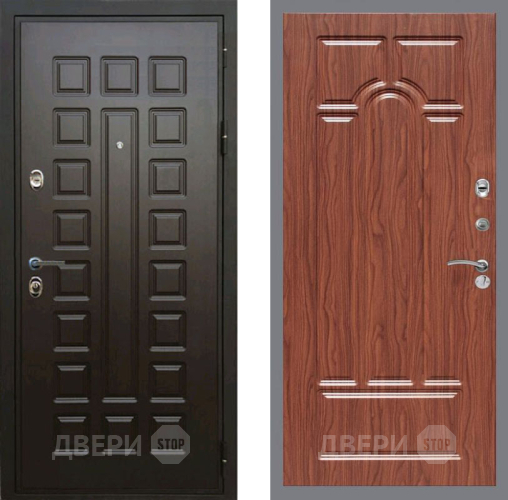 Входная металлическая Дверь Рекс (REX) Премиум 3к FL-58 орех тисненый в Краснознаменске