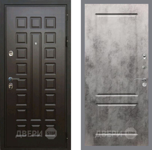 Входная металлическая Дверь Рекс (REX) Премиум 3к FL-117 Бетон темный в Краснознаменске