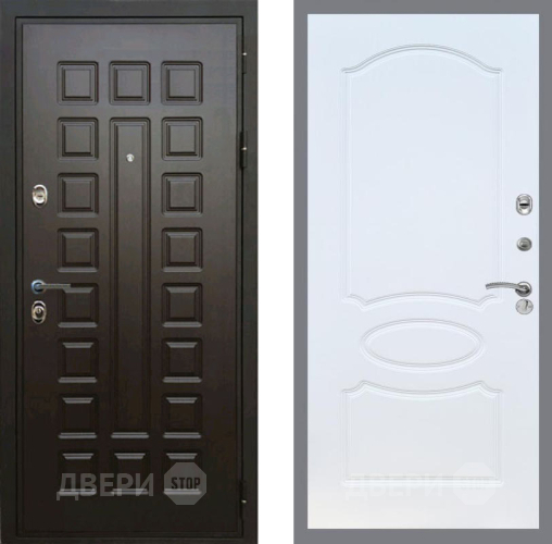 Входная металлическая Дверь Рекс (REX) Премиум 3к FL-128 Белый ясень в Краснознаменске