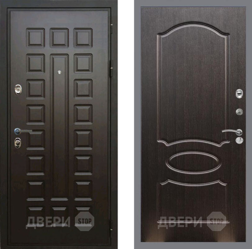 Входная металлическая Дверь Рекс (REX) Премиум 3к FL-128 Венге светлый в Краснознаменске