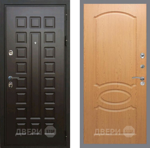 Входная металлическая Дверь Рекс (REX) Премиум 3к FL-128 Дуб в Краснознаменске