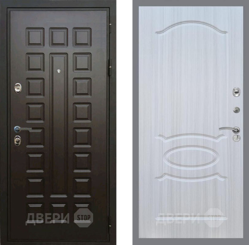 Входная металлическая Дверь Рекс (REX) Премиум 3к FL-128 Сандал белый в Краснознаменске