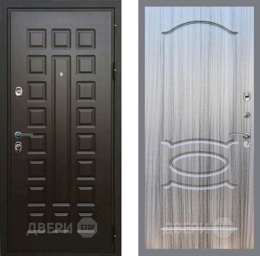 Входная металлическая Дверь Рекс (REX) Премиум 3к FL-128 Сандал грей в Краснознаменске