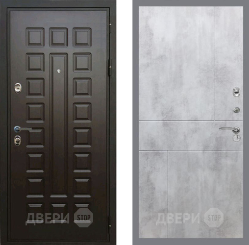 Входная металлическая Дверь Рекс (REX) Премиум 3к FL-290 Бетон светлый в Краснознаменске