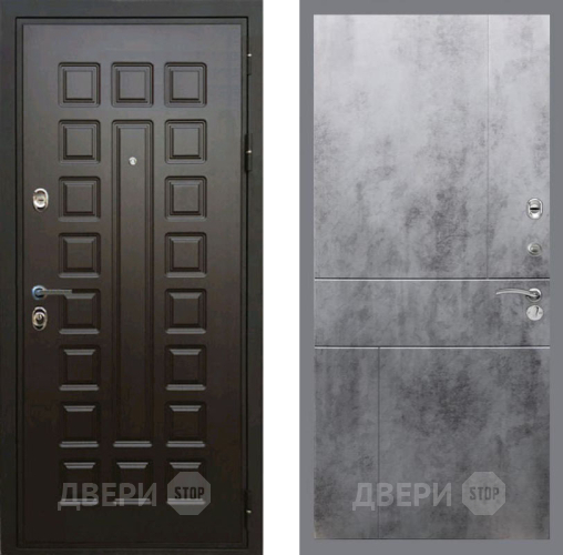 Входная металлическая Дверь Рекс (REX) Премиум 3к FL-290 Бетон темный в Краснознаменске