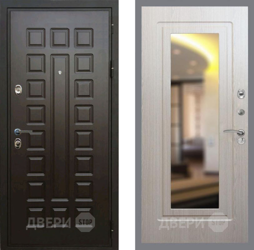 Входная металлическая Дверь Рекс (REX) Премиум 3к FLZ-120 Беленый дуб в Краснознаменске