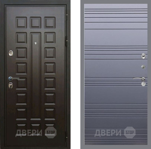Дверь Рекс (REX) Премиум 3к Line Силк титан в Краснознаменске