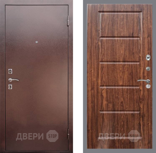 Входная металлическая Дверь Рекс (REX) 1 FL-39 орех тисненый в Краснознаменске