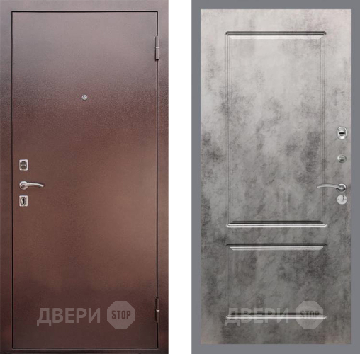 Входная металлическая Дверь Рекс (REX) 1 FL-117 Бетон темный в Краснознаменске