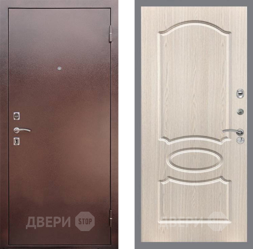 Входная металлическая Дверь Рекс (REX) 1 FL-128 Беленый дуб в Краснознаменске