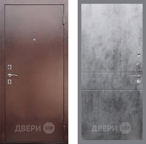 Входная металлическая Дверь Рекс (REX) 1 FL-290 Бетон темный в Краснознаменске