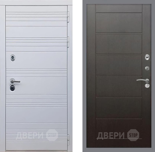 Входная металлическая Дверь Рекс (REX) 14 Силк Сноу Сити Венге в Краснознаменске
