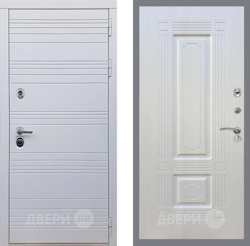 Входная металлическая Дверь Рекс (REX) 14 Силк Сноу FL-2 Лиственница беж в Краснознаменске
