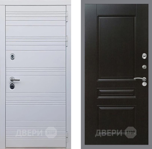 Входная металлическая Дверь Рекс (REX) 14 Силк Сноу FL-243 Венге в Краснознаменске