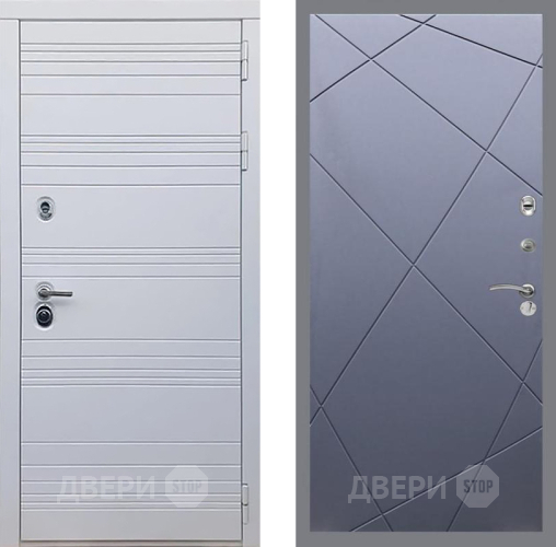 Входная металлическая Дверь Рекс (REX) 14 Силк Сноу FL-291 Силк титан в Краснознаменске