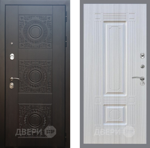 Входная металлическая Дверь Рекс (REX) 10 FL-2 Сандал белый в Краснознаменске