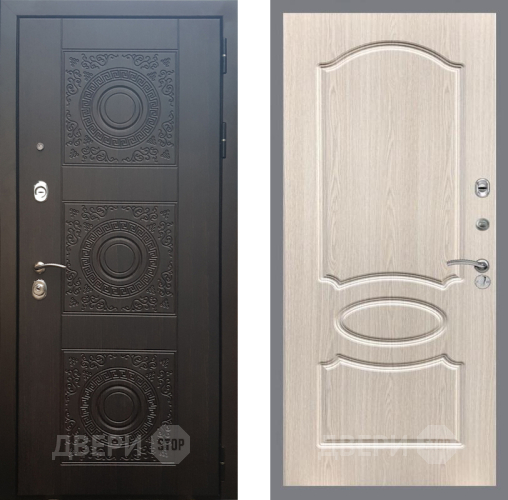 Входная металлическая Дверь Рекс (REX) 10 FL-128 Беленый дуб в Краснознаменске