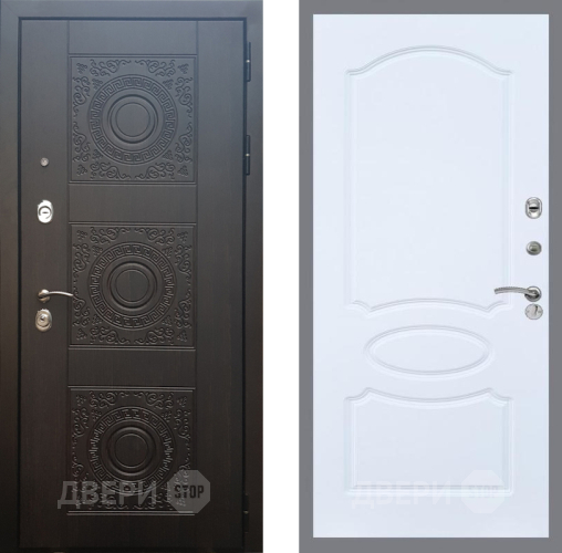 Входная металлическая Дверь Рекс (REX) 10 FL-128 Силк Сноу в Краснознаменске