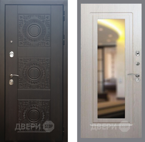 Входная металлическая Дверь Рекс (REX) 10 FLZ-120 Беленый дуб в Краснознаменске