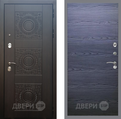 Входная металлическая Дверь Рекс (REX) 10 GL Дуб тангенальный черный в Краснознаменске