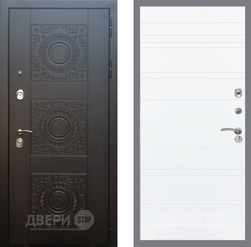 Входная металлическая Дверь Рекс (REX) 10 Line Силк Сноу в Краснознаменске