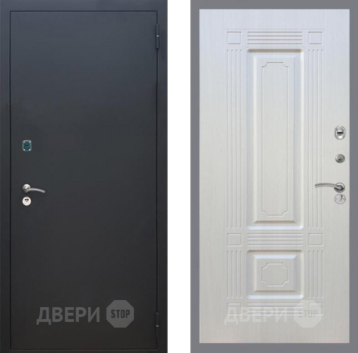 Входная металлическая Дверь Рекс (REX) 1A Черный Муар FL-2 Лиственница беж в Краснознаменске