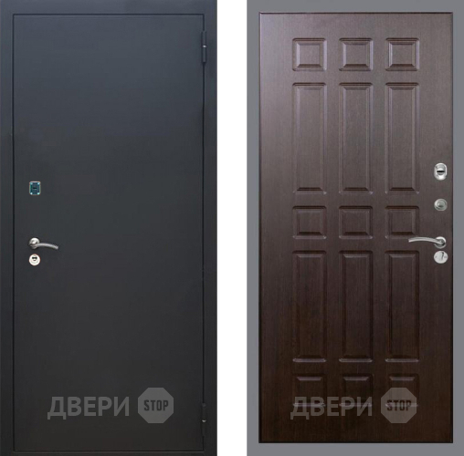 Входная металлическая Дверь Рекс (REX) 1A Черный Муар FL-33 Венге в Краснознаменске