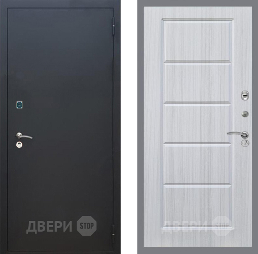 Дверь Рекс (REX) 1A Черный Муар FL-39 Сандал белый в Краснознаменске