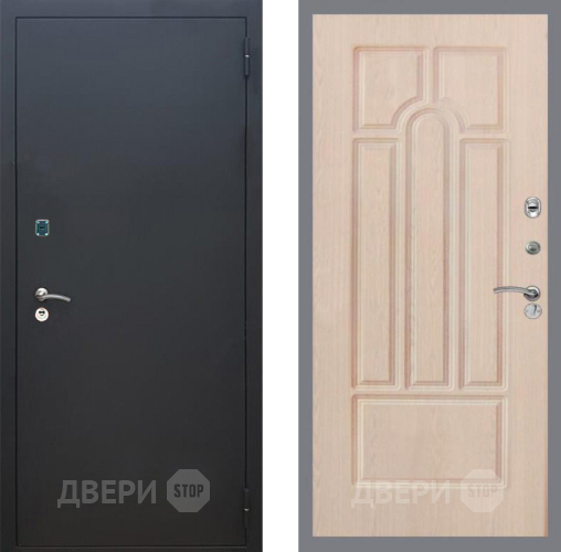Дверь Рекс (REX) 1A Черный Муар FL-58 Беленый дуб в Краснознаменске