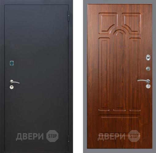 Входная металлическая Дверь Рекс (REX) 1A Черный Муар FL-58 Морёная берёза в Краснознаменске