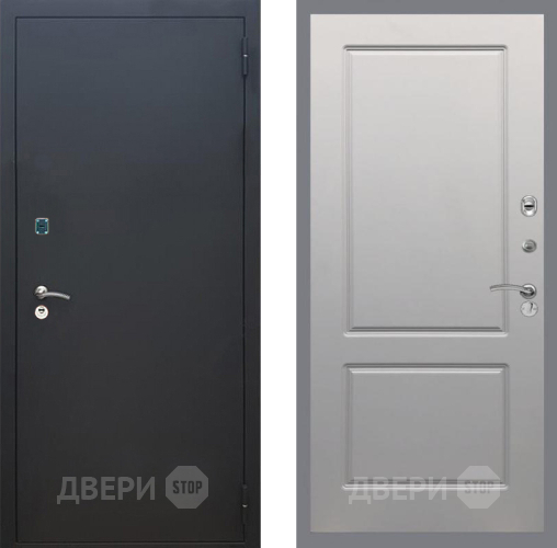 Дверь Рекс (REX) 1A Черный Муар FL-117 Грей софт в Краснознаменске